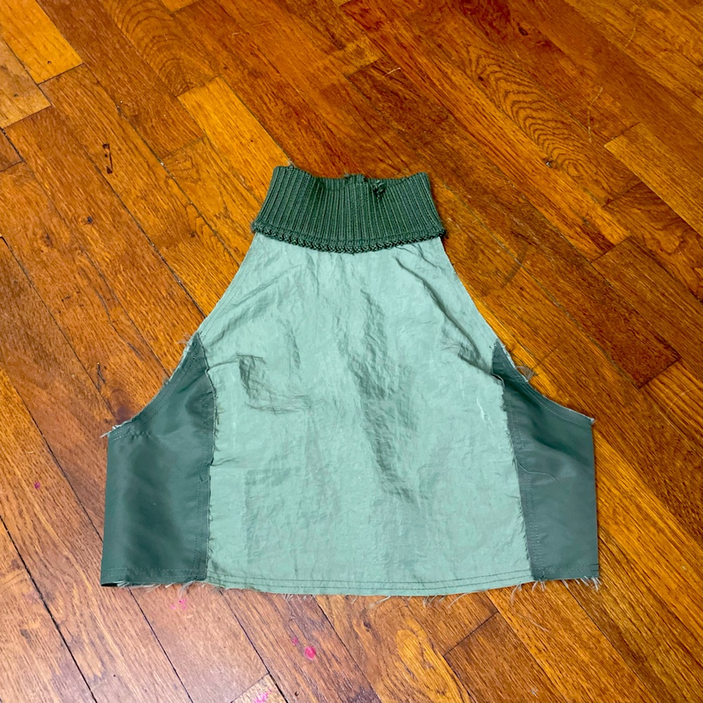 Army Green Halter Top